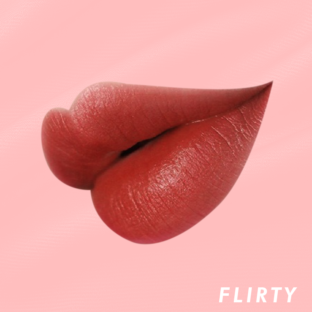 Glow By MM Flirty Lipstick Bold Red Shade | Long Lasting Vegan & Cruelty Free UK